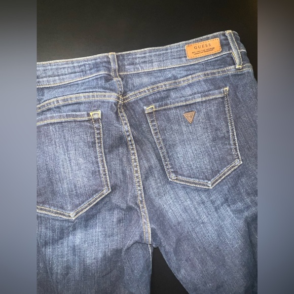GUESS Dark Blue “Boot Mid” Mid Rise Bootcut Jeans Size 32 EUC - Picture 6 of 6